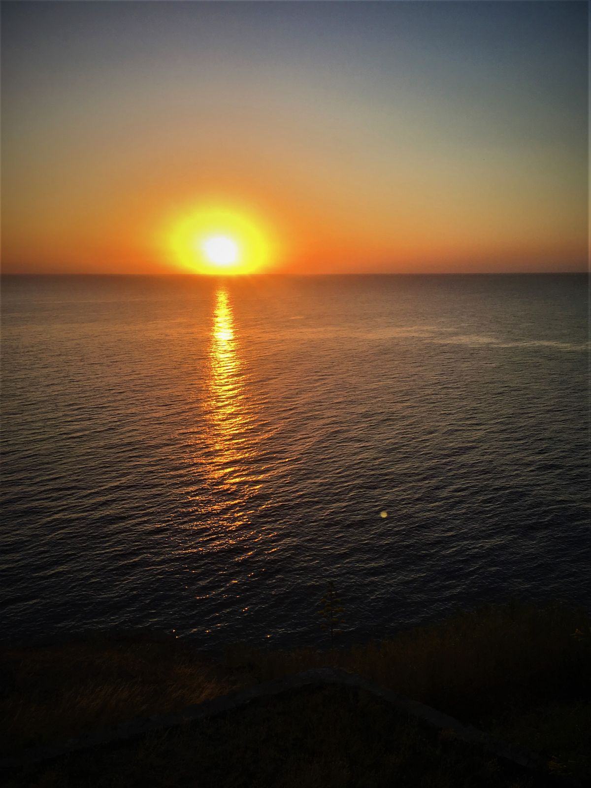 Tramonto d’autunno sul mare